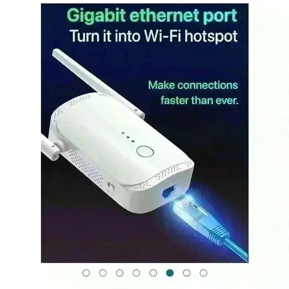 WiFi Range Extenders - Macard N300 White High Performance 300Mbps Wireless - Picture 3 of 4